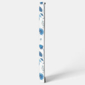 Chinoiserie Blue Echinacea Pattern Samsung Galaxy Hoesje (Linkerkant)