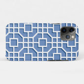 Chinoiserie Blue en White Fret Pattern Case-Mate iPhone Case (Achterkant (horizontaal))