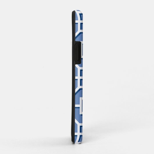 Chinoiserie Blue en White Fret Pattern Case-Mate iPhone Case (Achterkant/rechts)