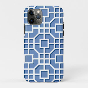 Chinoiserie Blue en White Fret Pattern Case-Mate iPhone Case