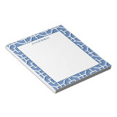 Chinoiserie Blue en White Fret Pattern Notitieblok (Schuin)