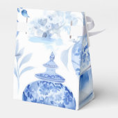 Chinoiserie Blue Favor Box Bedankdoosjes (Achterkant)