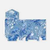 Chinoiserie Blue Favor Box Bedankdoosjes (Uitgevouwen)
