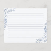 Chinoiserie Blue Floral Vrijgezellenfeest Recept K (Achterkant)