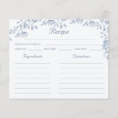 Chinoiserie Blue Floral Vrijgezellenfeest Recept K (Voorkant)