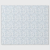 Chinoiserie Blue Floral Wrapping Paper Cadeaupapier (Vlak)