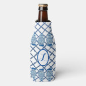 Chinoiserie Blue Ginger Jar Can Bottle Cooler (Fles Voorkant)