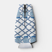 Chinoiserie Blue Ginger Jar Can Bottle Cooler (Achterkant)