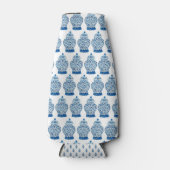 Chinoiserie Blue Ginger Jar Can Bottle Cooler (Voorkant)