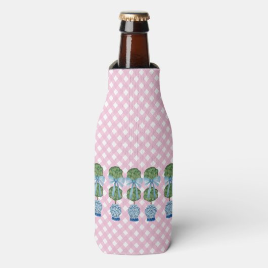 Chinoiserie Blue Ginger Jar Can Flesjeskoeler (Fles Voorkant)