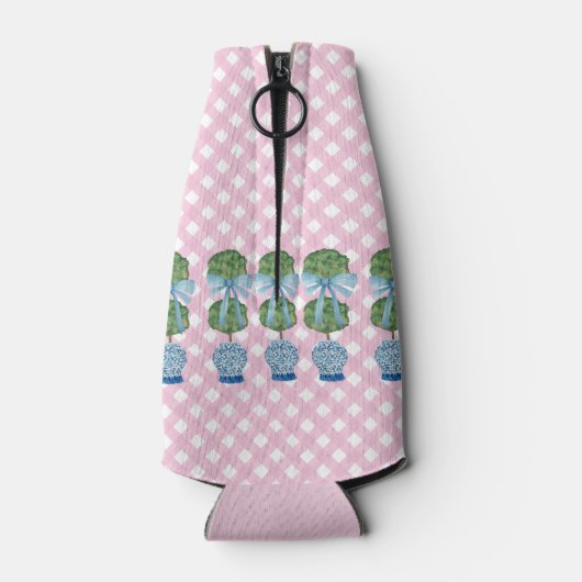 Chinoiserie Blue Ginger Jar Can Flesjeskoeler (Achterkant)