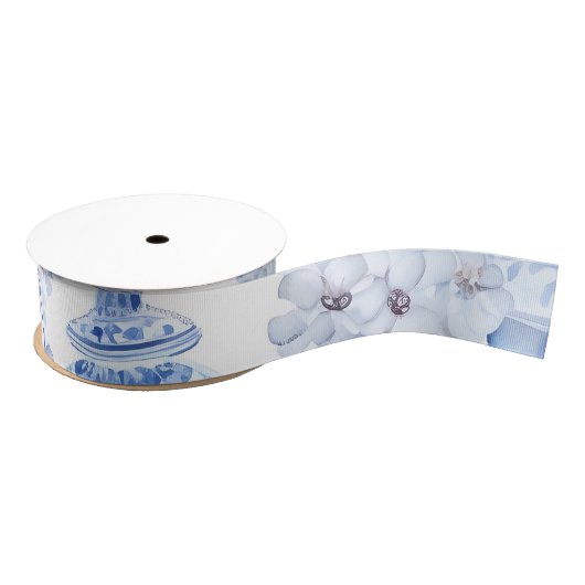 Chinoiserie Blue Grosgrain Lint (Spoel)