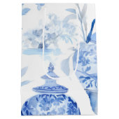 Chinoiserie Blue Medium Gift Bag Medium Cadeauzakje (Achterkant)