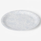 Chinoiserie Blue Peony Wedding Papieren Bordje (Gekanteld)