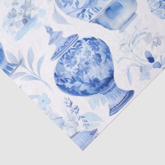 Chinoiserie Blue Tissue Paper Tissuepapier (Detail)