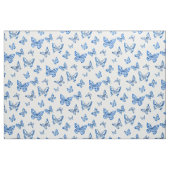 Chinoiserie Blue White Butterfly Stof (Fat Quarter)