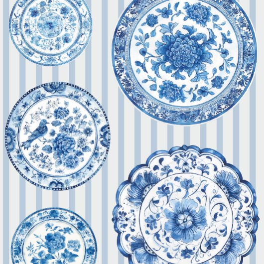 Chinoiserie Blue White Plates All Occasion  Cadeaupapier