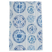 Chinoiserie Blue White Plates All Occasion  Medium Cadeauzakje (Achterkant)