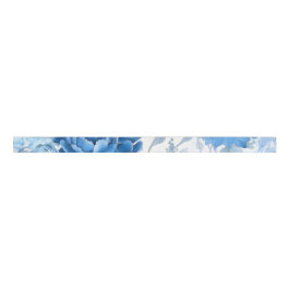 Chinoiserie Blue Wild Flower Grosgrain lint
