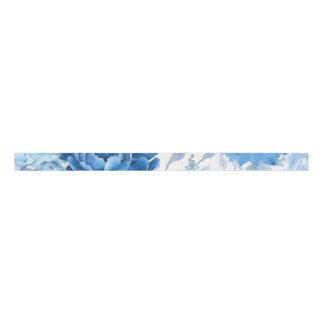 Chinoiserie Blue Wild Flower Grosgrain lint