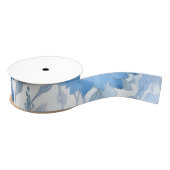 Chinoiserie Blue Wild Flower Grosgrain lint (Spoel)
