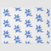 Chinoiserie Blue Willow Asain lovebirds Tissuepapier (Voorkant)
