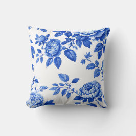 Chinoiserie Blue Willow en White Accent Pillo Kussen