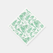 Chinoiserie Blue Willow in het groen Servet (Hoek)