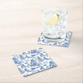 Chinoiserie Blue Willow pattern  Kartonnen Onderzetters (Insitu)