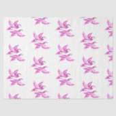 Chinoiserie Blue Willow Pink Asain lovebirds Tissuepapier (Voorkant)