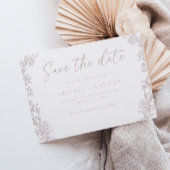  Chinoiserie Blush krans bruiloft Save The Date