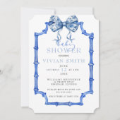 Chinoiserie Boog en Lijst Baby shower Kaart (Voorkant)