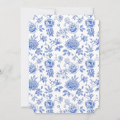 Chinoiserie Boog en Lijst Baby shower Kaart (Achterkant)