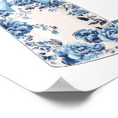 Chinoiserie Boots en Bubbly Vrijgezellenfeest Welk Poster (Hoek)