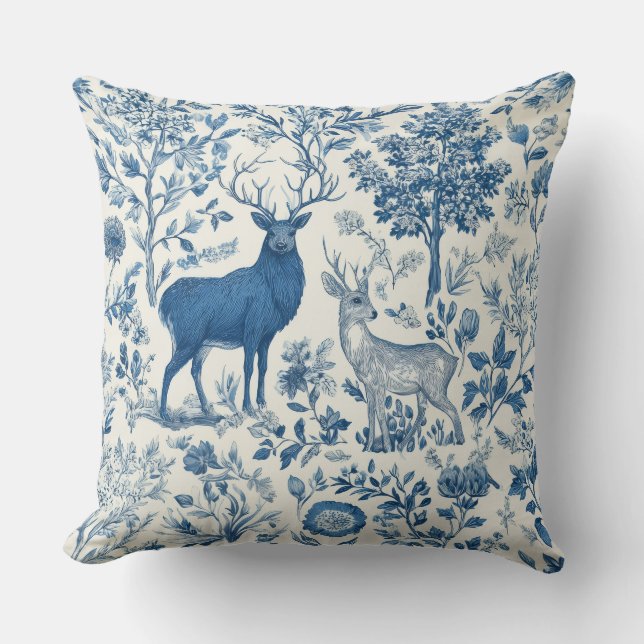 Chinoiserie bosdier kussensloop kussen (Voorkant)