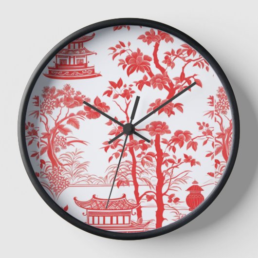 CHINOISERIE BREEZE Wandklok (Voorkant)
