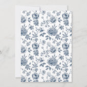 Chinoiserie Bridal Shower Uitnodiging (Achterkant)