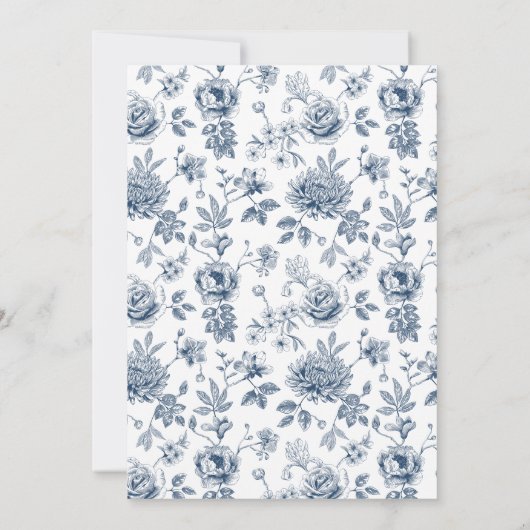  Chinoiserie Bridal Shower Uitnodiging (Achterkant)