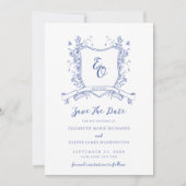 Chinoiserie Bruiloft Antiek Stijl Save The Date (Voorkant)