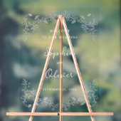 Chinoiserie bruiloft welkom Acryl Bord (Neutraal)