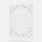 Chinoiserie bruiloft welkom Acryl Bord (Hoek)