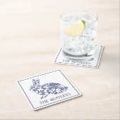 Chinoiserie Bunny Rabbit Paper Onderzetters (Insitu)