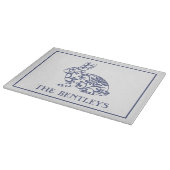 Chinoiserie Bunny Rabbit Personalize Cutting Board Snijplank (Hoek)