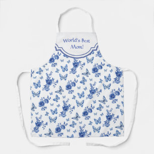 Chinoiserie Butterflies Rozen gepersonaliseerd Schort