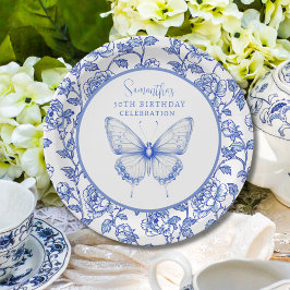 Chinoiserie Butterfly Birthday Bord