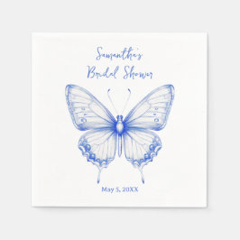 Chinoiserie Butterfly Vrijgezellenfeest Servet