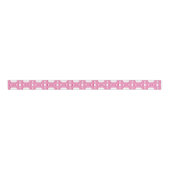 Chinoiserie Cane Trellis in Pink Grosgrain Lint (Voorkant)