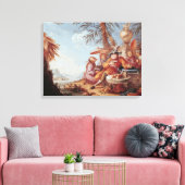 Chinoiserie Canvas Afdruk (Insitu (Woonkamer))