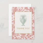 Chinoiserie Card Bedankkaart (Voorkant / Achterkant)