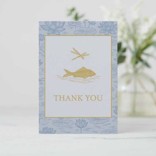 chinoiserie card bedankkaart (Staand voorkant)